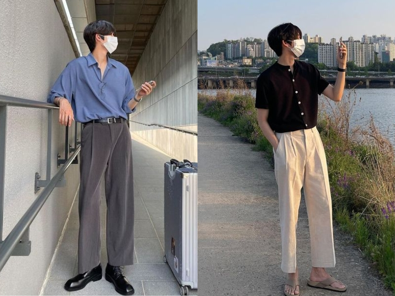 Cập Nhật Xu Hướng Thời Trang Giới Trẻ Trung Quốc 2024 Xu hướng thời trang Trung Quốc với áo sơmi và quần tây