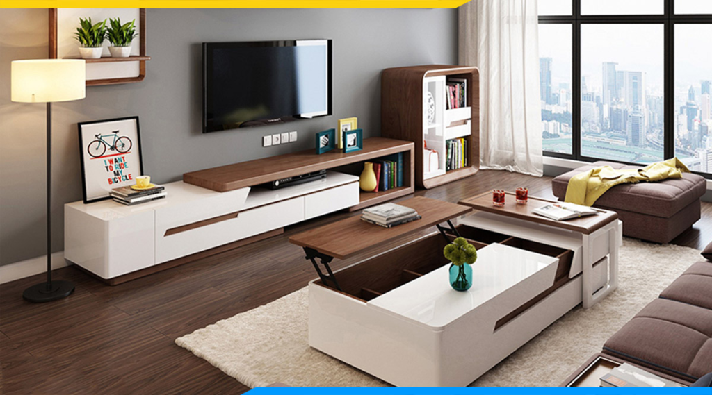 Kệ TV - nội thất nhấn nhá cho không gian phòng khách