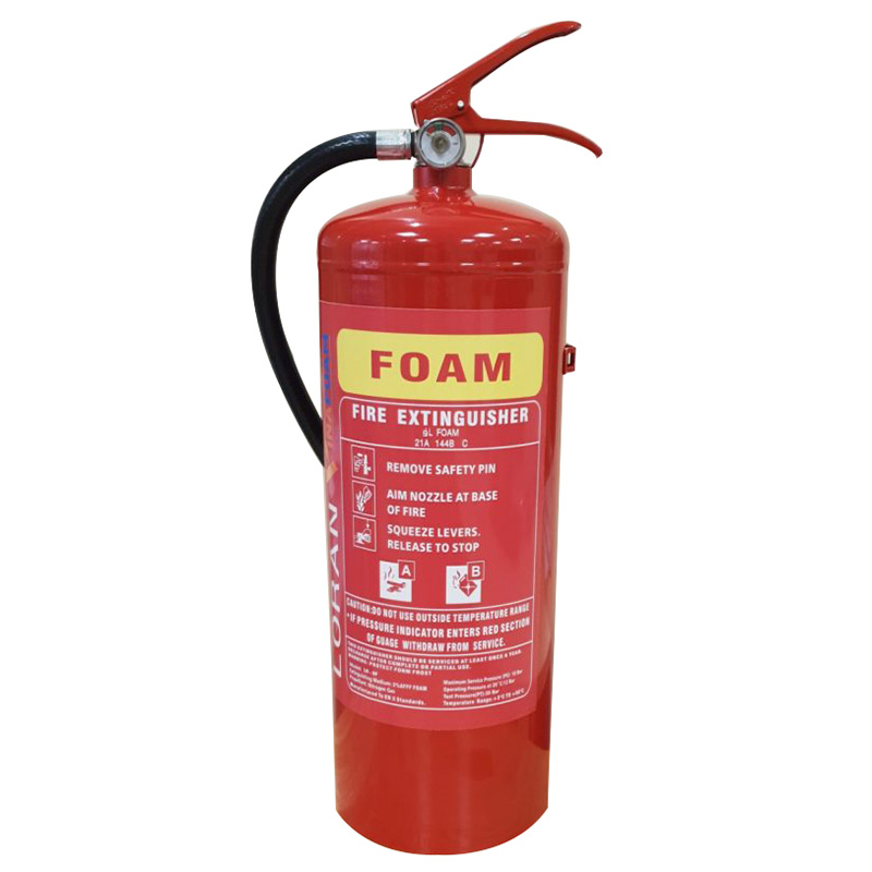 Bình chữa cháy foam thường được sử dụng trong các khu vực có nguy cơ cháy do chất lỏng dễ cháy